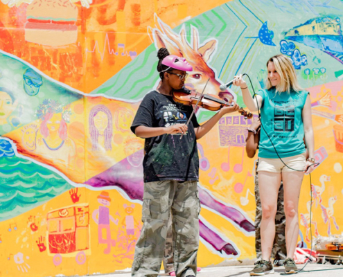 Illinois Art Station 2019 Youth Mural Project Public Reveal Day Performances